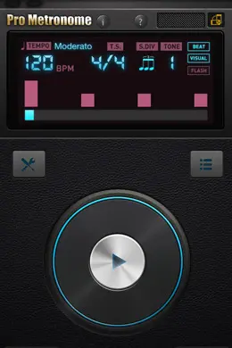 Pro Metronome节拍器手机应用界面设计