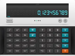 Blue计算器iPad应用界面设计