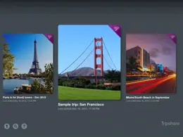 Tripshare旅行iPad应用界面设计