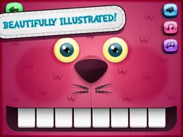 愚蠢的怪物音乐iPad教育应用界面设计