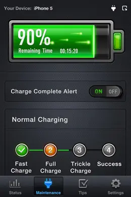 iHandy电池功率检测应用界面设计
