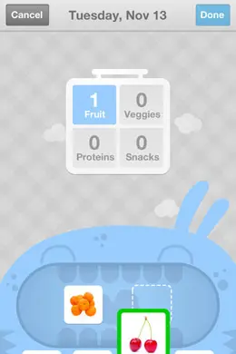 拉拉午餐盒手机应用界面设计