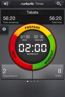 runtastic定时器健康应用界面设计