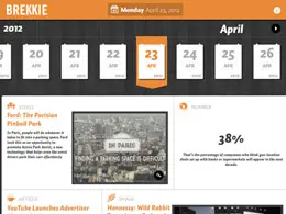 Brekkie精心挑选的新闻iPad应用界面设计