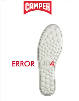 camper品牌网站404创意页面设计