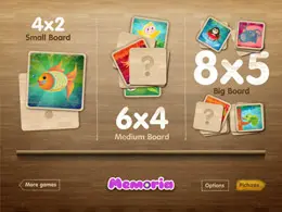 Memoria配对游戏iPad界面设计