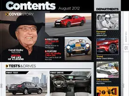 Motor Trend杂志iPad界面设计