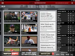 ScoreCenter体育赛事iPad应用界面设计