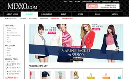 MIXXO时尚服饰购物网站