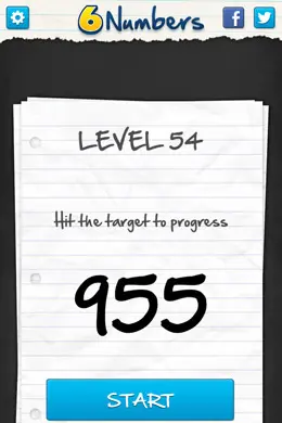 6号数字益智游戏手机界面设计