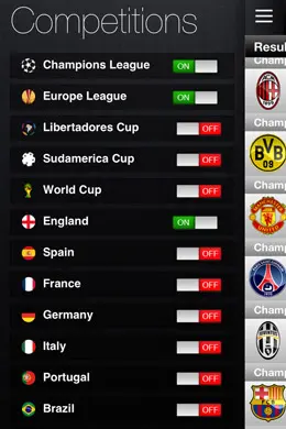 Kick Off开球实时实况足球游戏手机应用界面设计