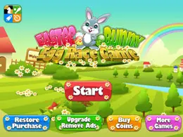 复活节兔子跳跃iPad游戏界面设计