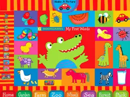 My First Words图书应用iPad界面设计