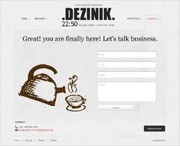DEZINIK网站联系表单设计