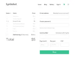 Symbolset订购表单设计