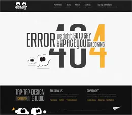 Tap-Tap design 404创意页面设计