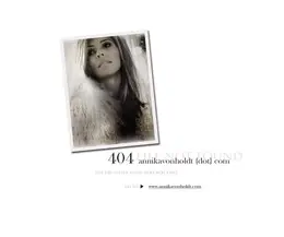 Annika von Holdt网站404创意页面设计