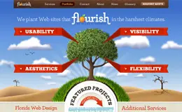 Flourish网页设计