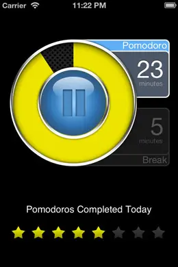 Focus Time定时器应用手机界面设计