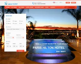 Asean Tourist橙色网站导航设计