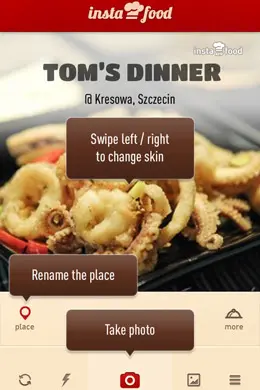 InstaFood美食分享手机应用界面设计