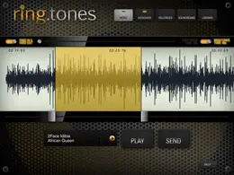 Ringtones gold edition铃声制作程序iPad界面设计