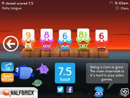 离开水的鱼iPad游戏界面设计