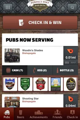 Perfect Pint分享啤酒应用