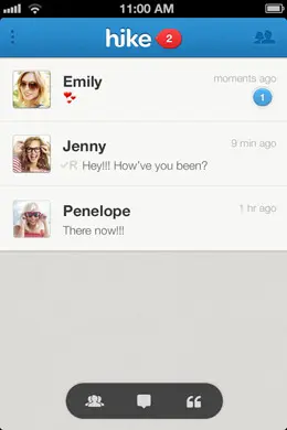 hike messenger信使应用