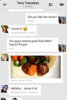 Hangouts去玩的地方