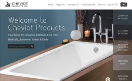 Clawfoot浴缸，浴室水槽和厕所产品介绍网页