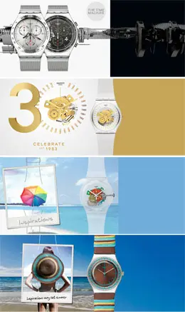 swatch斯沃琪手表官方网站焦点图设计欣赏