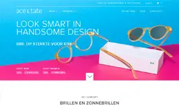 Ace & Tate手工眼镜产品网页