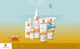 La Roche-Posay防晒产品介绍网页